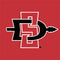 San Diego State University Aztecs Red Logo Wii (Includes 1 Controller) Skin